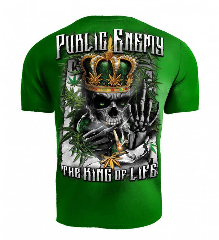 T-shirt Public Enemy King of the Life zielony