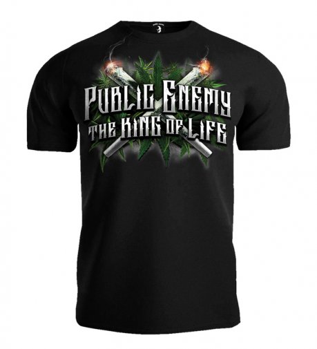 T-shirt Public Enemy King of the Life czarny