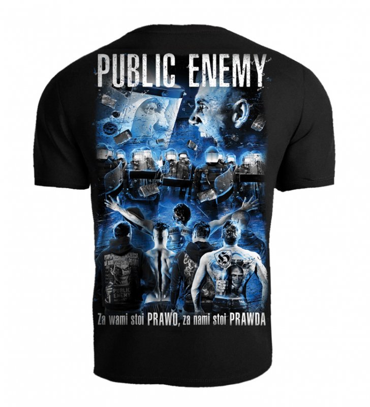 T-shirt Public Enemy Za wami stoi PRAWO za nami stoi PRAWDA