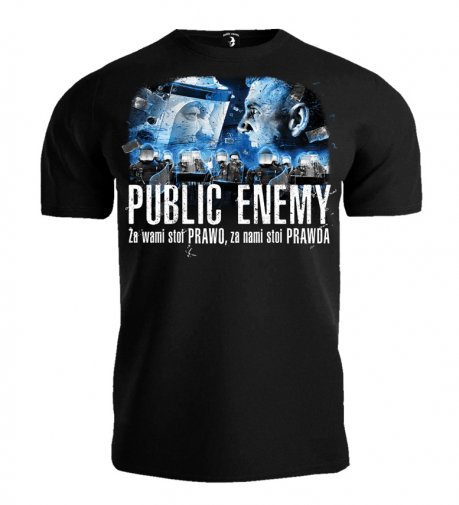 T-shirt Public Enemy Za wami stoi PRAWO za nami stoi PRAWDA
