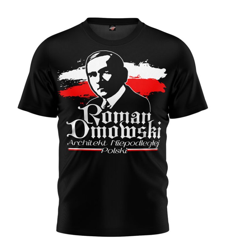 T-shirt Roman Dmowski czarny 
