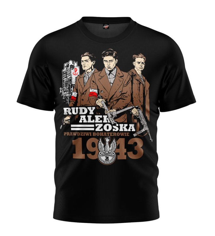 T-shirt Rudy Alek Zośka czarny