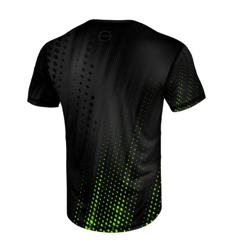 T-shirt Sport Octagon Dots black/green
