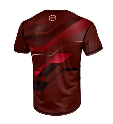 T-shirt Sport Octagon Racer burgund