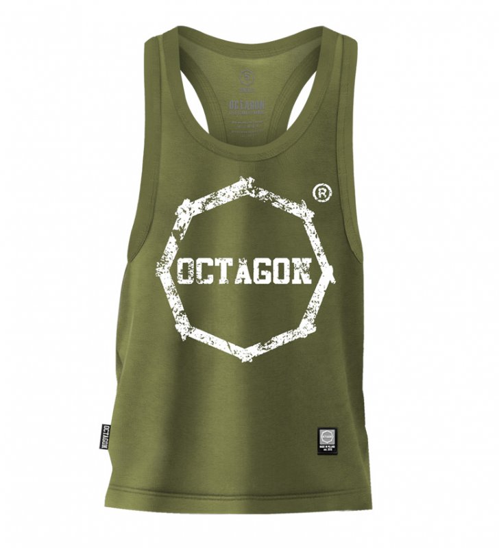Tank Top Octagon Logo Smash khaki