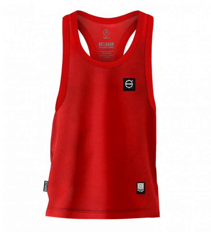 Tank Top Octagon Small Logo red
