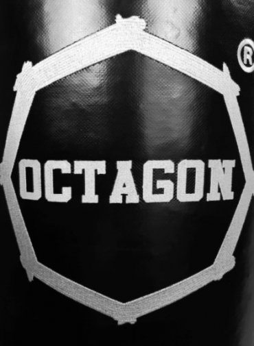 Worek bokserski Octagon 90x45 CARBON white
